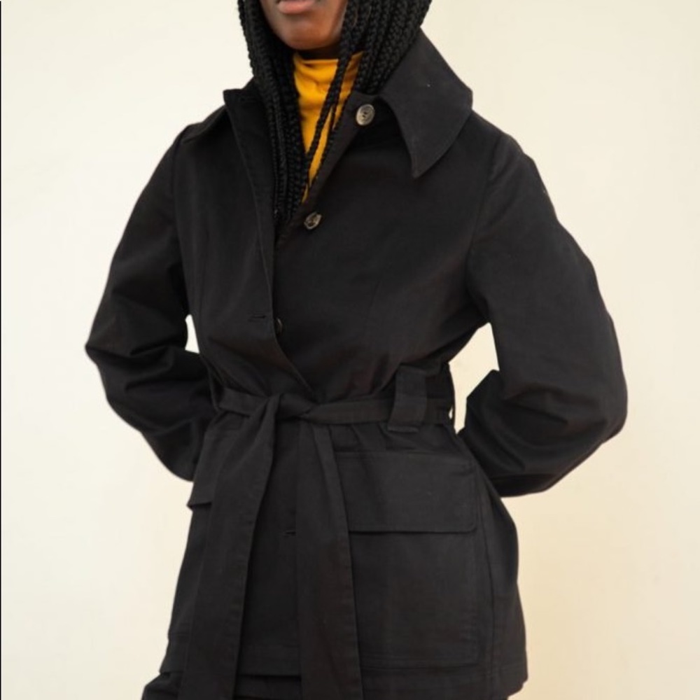 Kotn Black Belted Jacket in S